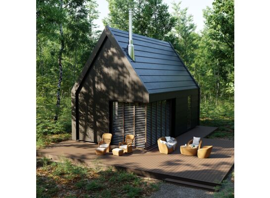 Deska tarasowa szczotkowana WPC długość 2,4 m orzech