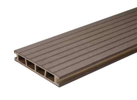 Deska tarasowa szczotkowana WPC długość 2,4 m orzech