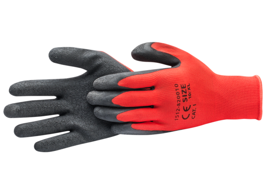 Rękawice lateksowe *82 czerwono-czarne L kat. I
