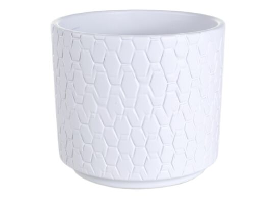 Osłonka CYLINDER 984 12 cm biały struktura