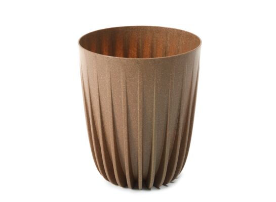 Doniczka MIRA ECO wood 14,5 cm naturalne drewno