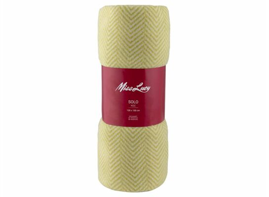 Koc SOLO 130 x 150 cm cytrynowy