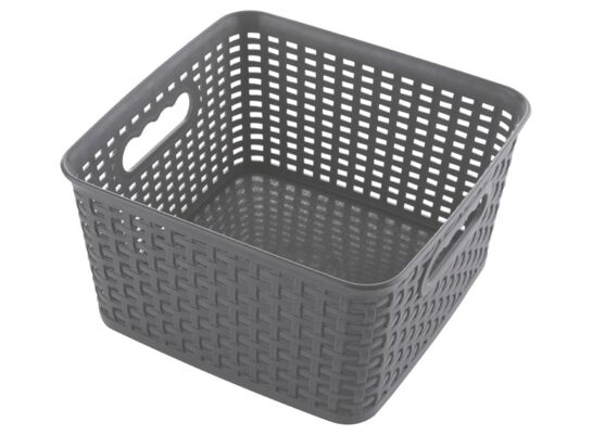 Koszyk rattan classic 4,5 l kwadratowy CAPRI szary