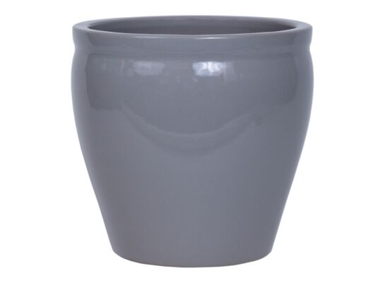 Donica 1916 szkliwo 31 x 33 cm mrozoodporna jasny grafit