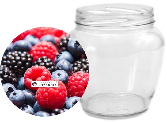 Słoik beczułka 0,55 l owoce leśne 4 szt.