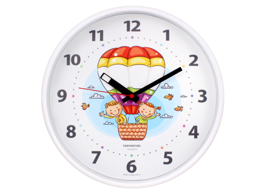 Zegar dziecięcy z balonem mix 30 cm
