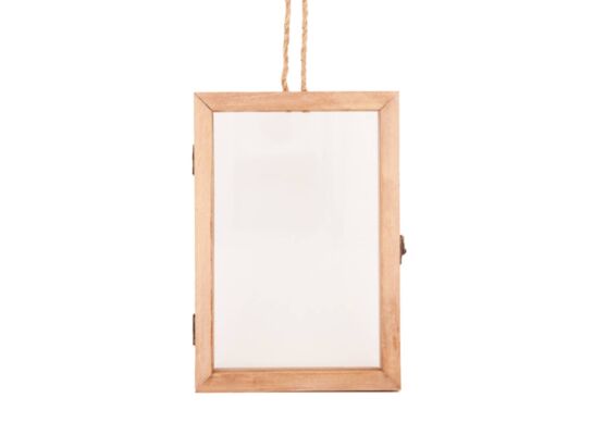 Ramka foto drewniana dwustronna wisząca 29 x 20 cm