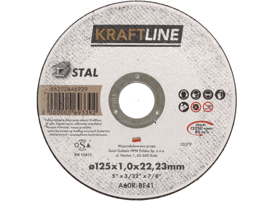 Tarcza do cięcia T41 125 x 1 x 22,23 stal