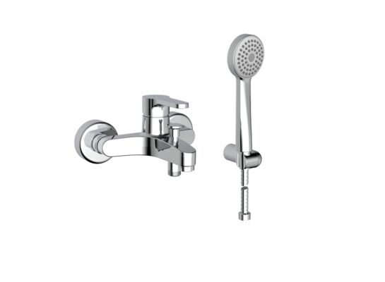 Bateria wannowo-prysznicowa Arola z zestawem