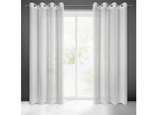 Firana ALICJA 140 x 250 cm przelotki biała