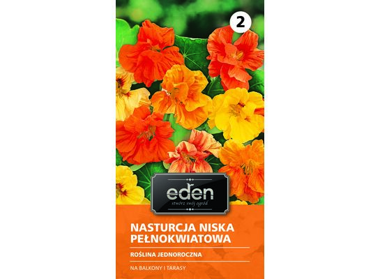 Nasturcja niska pełnokwiatowa Bunte Juwelens 3 g Eden