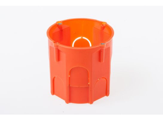 Puszka instalacyjna końcowa głęboka z wkrętami Ø60 mm