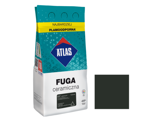 Fuga ceramiczna 037 grafitowy alubag 5 kg ATLAS
