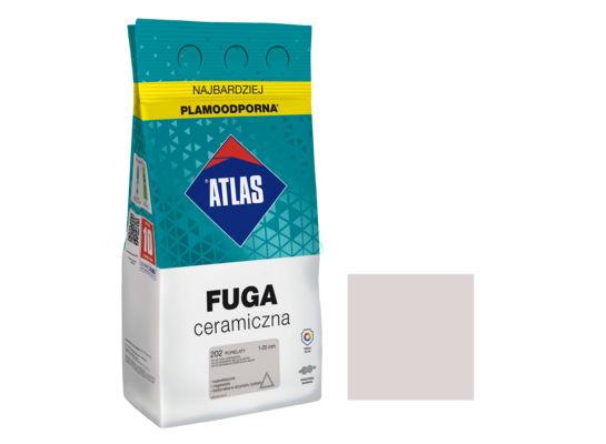 Fuga ceramiczna 202 popielaty alubag 5 kg ATLAS