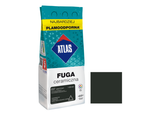 Fuga ceramiczna 037 grafitowy alubag 2 kg ATLAS