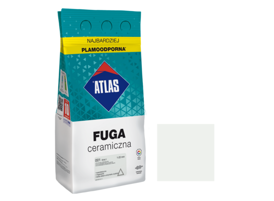Fuga ceramiczna 001 biały alubag 5 kg ATLAS