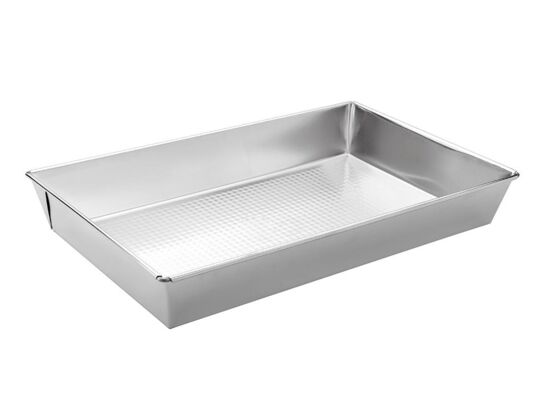 Blacha do pieczenia wysoka 40 x 25 x 6 srebrna Florina