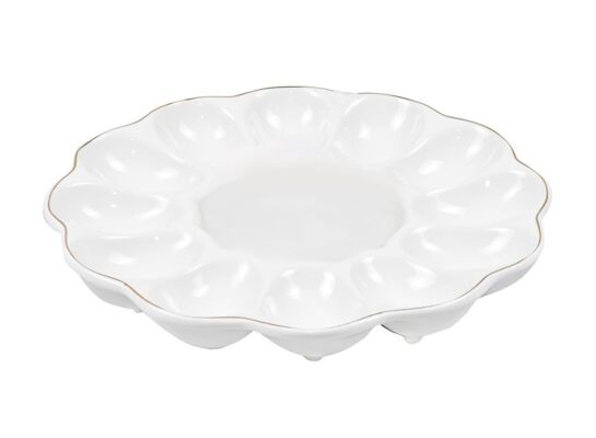 Talerz do jajek 21 cm biały