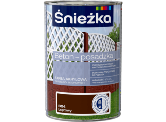 Farba Beton-Posadzka brąz 1 l ŚNIEŻKA