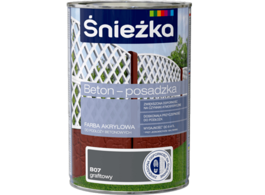 Farba Beton-Posadzka grafitowy 1 l ŚNIEŻKA