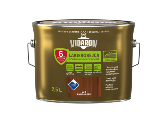 Lakierobejca Ochronno-Dekoracyjna Palisander L23 2,5 l VIDARON