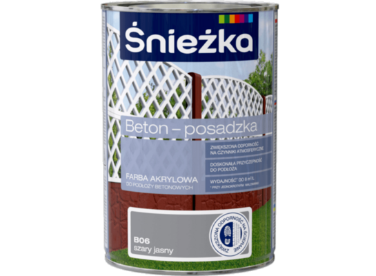 Farba Beton-Posadzka szary jasny 1 l ŚNIEŻKA