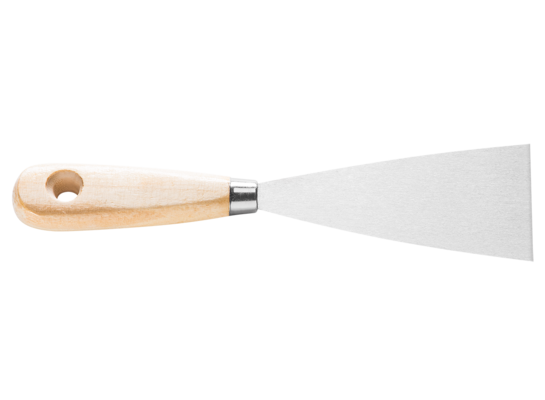 Szpachla stal węglowa 10 cm M7 *71 drewniana