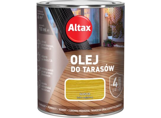 Olej do tarasu 0,75 l Sosna Altax