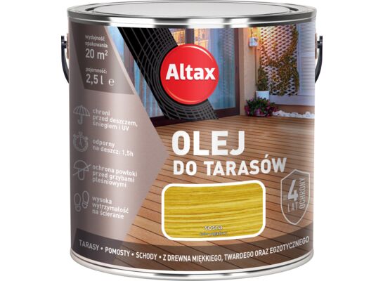 Olej do tarasu 2,5 l Sosna Altax