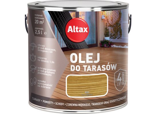 Olej do tarasu 2,5 l Dąb Altax