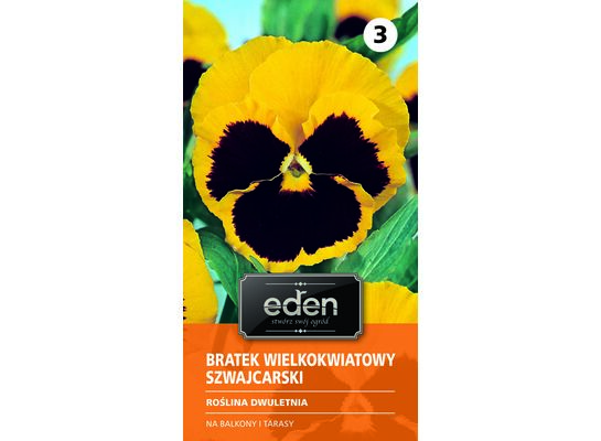 Bratek ogrodowy wielkokwiatowy szwajcarski Firnengold 0,5 g Eden