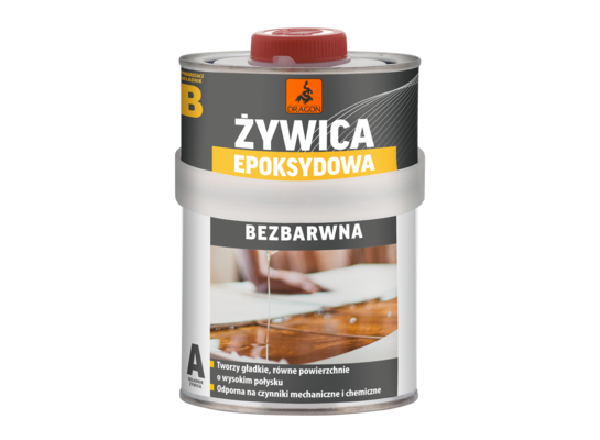 Żywica epoksydowa bezbarwna dwuskładnikowa 500 g + 250 g DRAGON