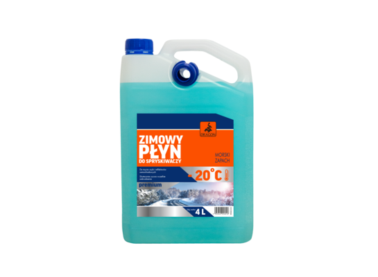 Płyn do spryskiwaczy -20°C zimowy PREMIUM morski 4 l DRAGON