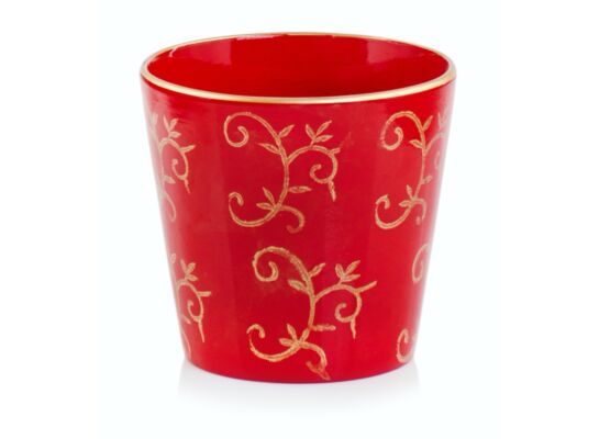 Osłonka retro czerwony 15 cm