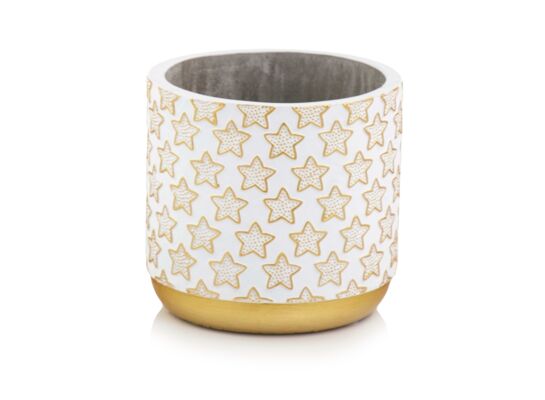 Osłonka cylinder X-mas złoty 14 cm