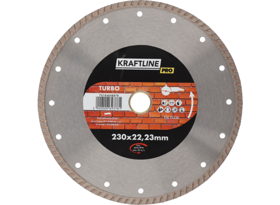Tarcza diamentowa turbo 230 x 22,23 mm KRAFTLINE PRO