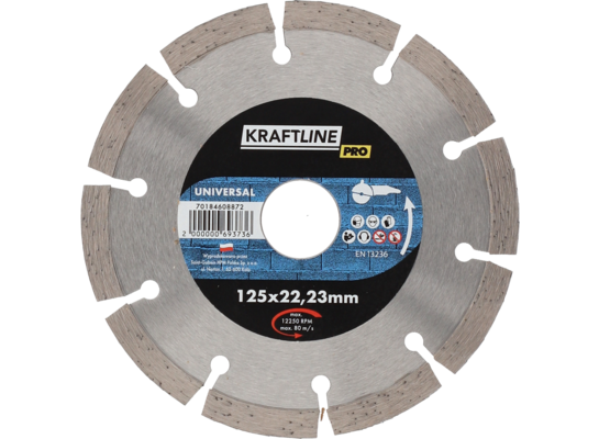 Tarcza diamentowa segmentowa 125 x 22,23 mm KRAFTLINE PRO