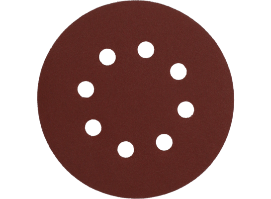 Krążek ścierny z rzepem z otworami 125 mm P180 5 szt. KRAFTLINE PRO