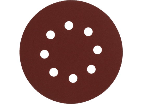 Krążek ścierny z rzepem z otworami 125 mm P220 5 szt. KRAFTLINE PRO