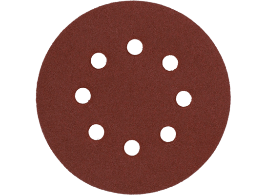 Krążek ścierny z rzepem z otworami 125 mm P100 5 szt. KRAFTLINE PRO