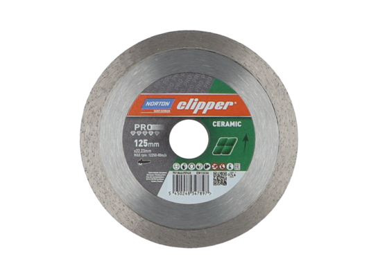 Tarcza diamentowa pro ceramic H9 125 x 22,23 Norton Clipper