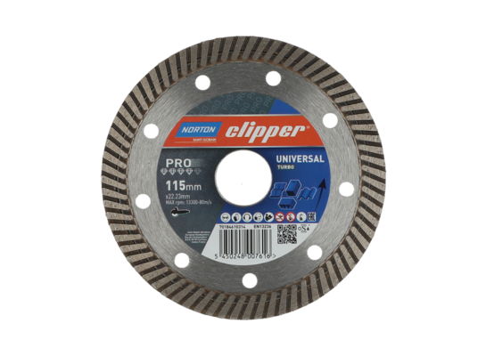 Tarcza diamentowa pro universal turbo H12 115 x 22,23 Norton Clipper