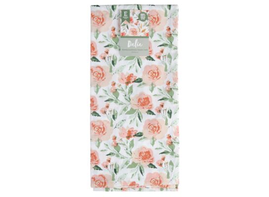 Ścierka kuchenna Dalia 45 x 60 cm bawełniana pomarańczowa