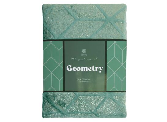 Koc Geometry 150 x 200 cm zielony