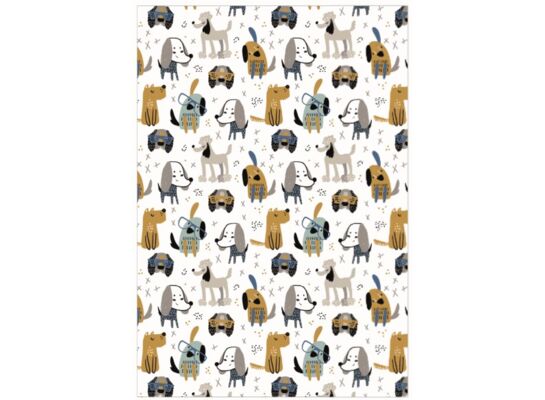 Ścierka kuchenna Doggos 45 x 65 cm bawełniana szara