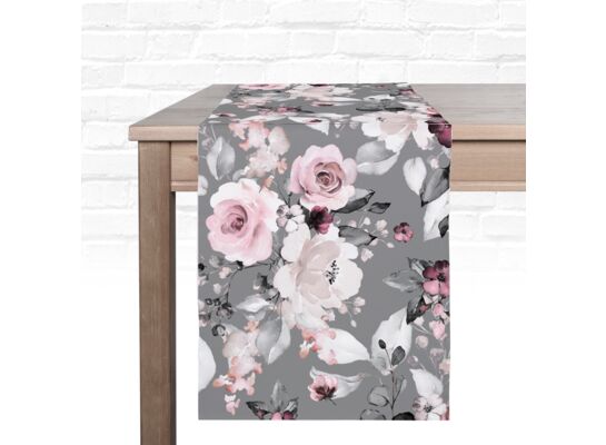 Bieżnik dekoracyjny Patels 40 x 140 cm szary