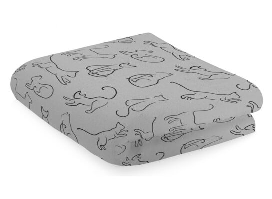 Koc flanelowy Kittens 150 x 200 cm szary