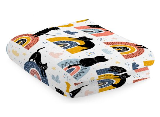 Koc flanelowy Cattos 130 x 170 cm mix