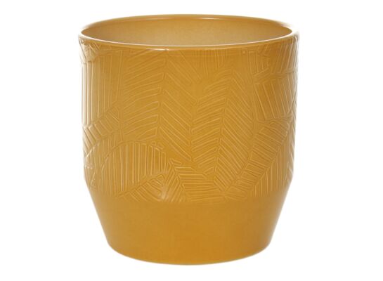 Osłonka ceramiczna 17 cm ciemny curry lazur Cermax