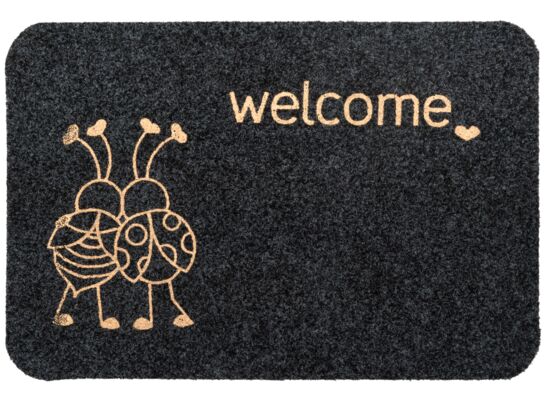 Wycieraczka At Home 40 x 60 cm biedronki szary